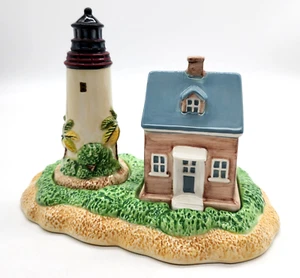 Sakura WATER'S EDGE Lighthouse Salt and Pepper Shaker Set Nautical Paul Brent - Picture 1 of 11