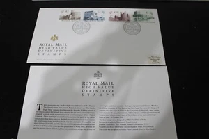 1988 GB CASTLES HIGH VALUE DEFINITIVE FDC COVER WITH INFO CARD - Picture 1 of 1