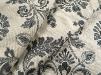 Tela de tapicería bordada Lee Jofa damasco azul oscuro camberly 2 yardas 2013118-515 Foto 1 de 4