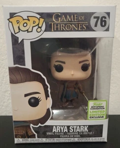 Funko Pop ARYA STARK 2019 ECCC Convention Exclusive Game of Thrones #76 NEW - Picture 1 of 6