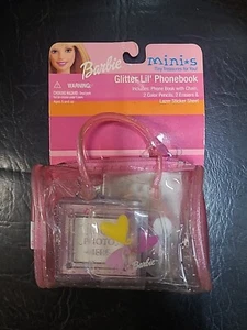 Rare Vintage Barbie Tara Toys Mini*s Glitter Lil' Phonebook - Picture 1 of 10