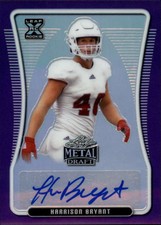 2020 Leaf Metal Draft Rainbow Prismatic Purple S25 BA-HB1 Harrison Bryant Auto F