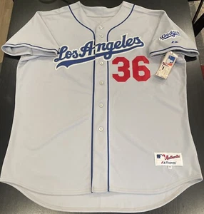 Authentic Greg Maddux #36 L A Dodgers On Field Jersey 56 Double Knit New W/ Tags - Picture 1 of 8