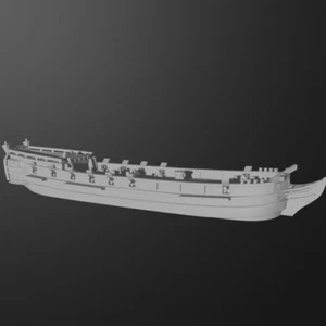 1/1200th British 500 Tonner East Indiaman (14 guns) - Picture 1 of 1
