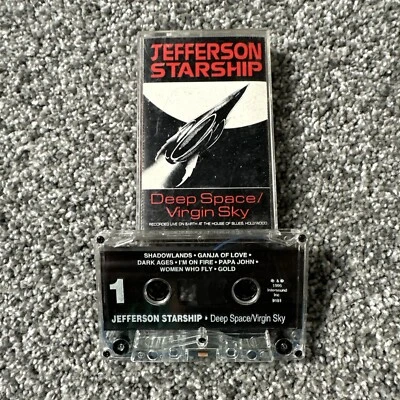 Jefferson Starship Deep Space Virgin Sky Cassette Tape Fast Shipping - Image 1 of 3