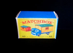Matchbox Lesney 60b Site Hut Truck Reproduction Box (Box only) - Picture 1 of 4