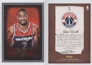 2015-16 Panini Court Kings Portraits Ruby /100 John Wall #12