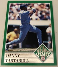 1992 Fleer Team Leaders Danny Tartabull Baseball Card #18/20 Royals High Grade