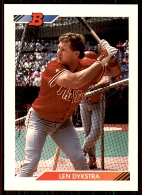 1992 Bowman Lenny Dykstra Philadelphia Phillies #635 - Image 1 of 2
