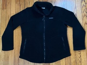 Columbia Sportswear Black Fleece Full Zip Jacket Womens Size L - Picture 1 of 7