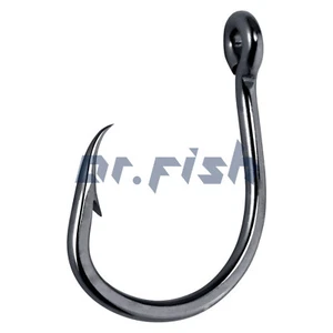 Paquete de 20/100 6827 Gancho de Cebo Vivo Gancho de Pesca de Agua Salada Acero Alto Carbono - Imagen 1 de 12