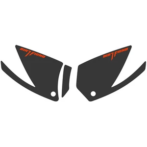 DFR GRIP IT KIT GRAY ORANGE FENDER PLAIN RAPTOR700  RAPTOR 700 YAMAHA - Picture 1 of 3