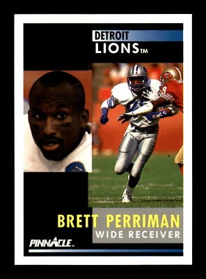 1991 Pinnacle #271 Brett Perriman Detroit Lions Football Card - Image 1 of 2