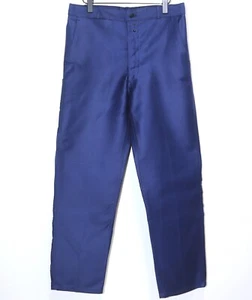 NEW Vintage 1960s Blue Indigo Thick Moleskin Work Chore Pants W34 Made in France - Picture 1 of 10