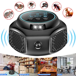 Ultrasonic Pest Insect Rodent Repeller Electronic Mice Rat Cockroach Bug Control - Picture 1 of 12