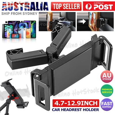 360° Mount Car Headrest Holder Seat Back Phone Tablet Universal for IOS iPad A - image 1 of 4