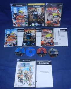 GameCube; Lord of the Rings, Naruto Clash of Ninja 1 & 2, FF Crystal Chronicles - Picture 1 of 5