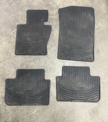 Комплект напольных ковриков для любой погоды 2004-2010 BMW X3 E83 от оригинального производителя черные резиновые - Изображение 1 из 4