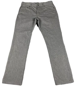 Pantalones John Varvatos 5 Bolsillos Gris Pantalones Botón Mosca Para Hombres 32R Se Ajusta (34x31) Calavera - Imagen 1 de 10