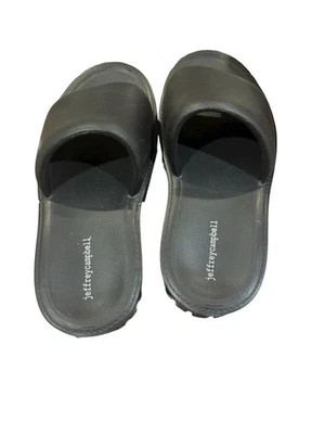 Sandalias de mula Jeffrey Campbell Zueco Negras Moda Deslizables Gruesas Plataforma Foto 1 de 3