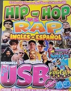 Usb Con Musica HIP HOP VS RAP INGLES - ESPAÑOL 2.700 CANCIONES EN USB DE 16 GB - Picture 1 of 2