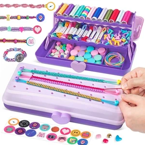 Friendship Bracelet Making Kit with Storage Box,DIY String Bracelet Arts and ... - Picture 1 of 6