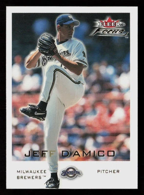 Jeff D'Amico 2001 Fleer Focus Green #75 SN Milwaukee Brewers Baseball Card - Image 1 of 2