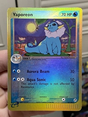 Vaporeon 25/100 EX Sandstorm Pokemon Card Reverse Holo Foil Rare  - Image 1 of 4