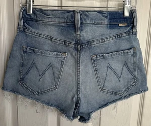 MOTHER Superior Blue Denim The Dodge Short Short Fray In I Confess Größe 25 - Bild 1 von 5