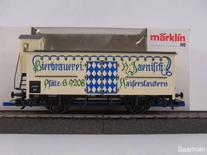 Märklin vagón de información privilegiada 1997 48921 vagón de cerveza jaenisch Kaiserslautern barbacoa con embalaje original - Imagen 1 de 2