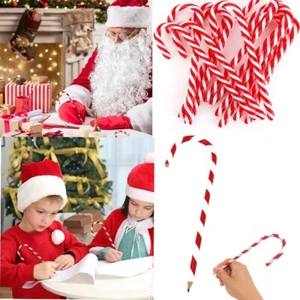 Rot-weißer Zuckerstange Christbaumschmuck & 20 cm Zuckerstange Bleistift - Bild 1 von 6