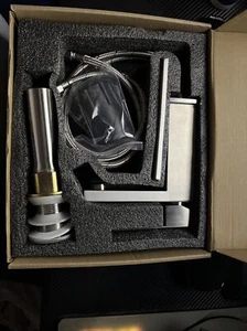 Kirlystone Brushed Nickle Single-Handle Bathroom Faucet, Modern Vanity - Picture 1 of 2