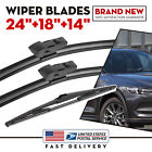 24"18"14" Front Rear Windshield Wiper Blades Set For Mazda Cx-5 Cx-9 2017-2021