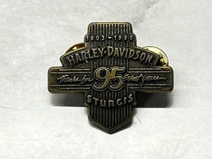 Vintage Sturgis Harley Davidson Pin; 95th Anniversary 1903-1998 - Bild 1 von 2