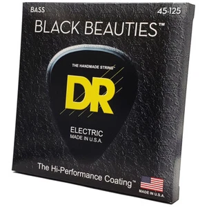 Saiten E-Bass DR Strings Black Beauties BKB5-45 Bass Saiten NEU - Bild 1 von 3