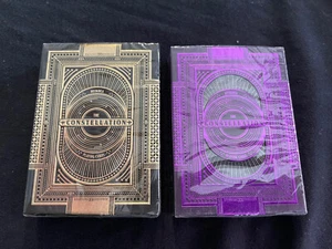 Constellation Spielkarten von DeckIdea, Champagner Gold & Mystique Lila Vergoldet - Bild 1 von 2