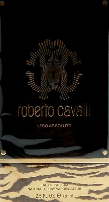 ROBERTO CAVALLI NERO ASSOLUTO EAU DE PARFUM SPRAY PARA MUJER 2,5 OZ / 75 ml ¡NUEVO! Foto 1 de 4