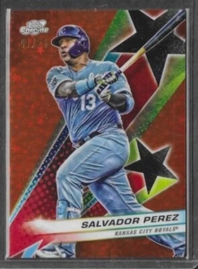 2024 Topps Cosmic Chrome #SF-64 Salvador Perez Starfractor Orange 01/25 - Picture 1 of 2