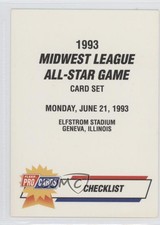 1993 Fleer ProCards Midwest League All-Star Game Checklist #MDW-56