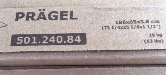 Ikea Pragel Encimera Cocina, Escritorio Oficina Top Blanco 731/2" NUEVO Foto 1 de 1