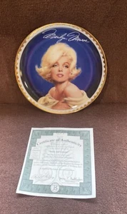 Gebrauchter Vintage Marilyn Monroe "Satin und Creme" Gold Sammlerteller 7069A - Bild 1 von 2