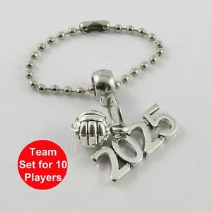 2025 3D Netball Charm Bag Tag Zipper Pull Team Set of 10 End Of Season Gift - Picture 1 of 1