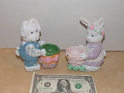 Huevo de Pascua 1997 KA1109 Loomco DE COLECCIÓN HERMITAGE CERÁMICA CONEJITO PORTA HUEVOS Foto 1 de 4