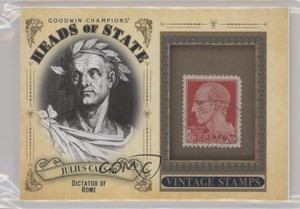 2020 Upper Deck Goodwin Champions Heads of State Stamp Relics Julius Caesar