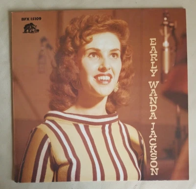 Early WANDA JACKSON LP Rockabilly  German Import Import Bear Family EX/EX - Image 1 of 4