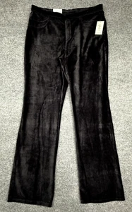Style & Co High Rise Straight Black Corduroy Jeans Womens Large Pants - Picture 1 of 11
