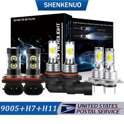 Faro LED blanco + bombillas antiniebla para Subaru Outback Wagon 4 puertas 2010-2014 Foto 1 de 4