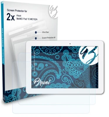 Bruni 2x Proteggi Schermo per Asus MeMO Pad 10 ME102A Pellicola Protettiva - Immagine 1 di 4