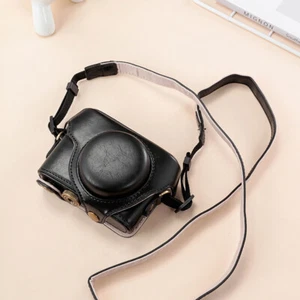 PU Leather Camera Case Bag w/ Adjustable Strap for Sony DSC-RX100 VII VI V IV - Picture 1 of 27