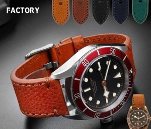 Leather Watch Strap for Tudor Black Bay 22mm 23mm Band Retro Classic Replacement - Picture 1 of 33